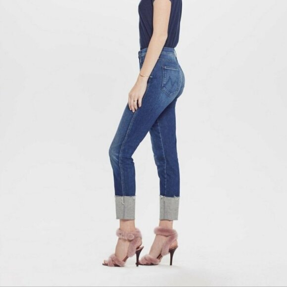 Mother The Ponyboy Cuffed Jeans in Tequila Truth, Size 26 - Picture 4 of 15